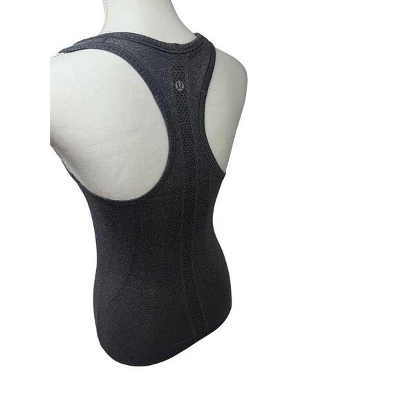 Lululemon Swiftly Tech Womens Dark Gray Racerback Tank Top Small Stretch Mesh - Picture 4 of 10